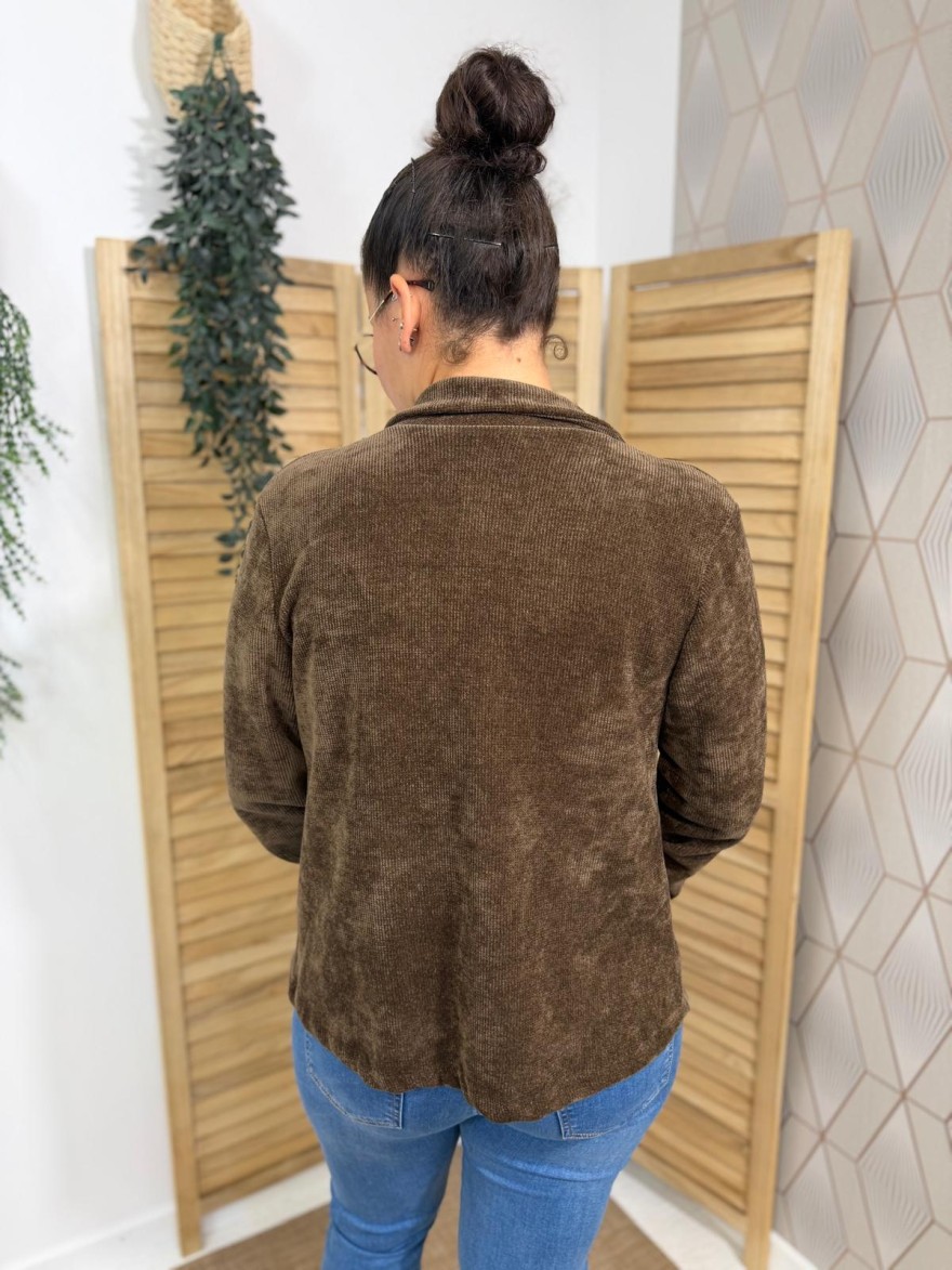 Veste Blazer Effet Velours Petit Prix | Marina & Paloma