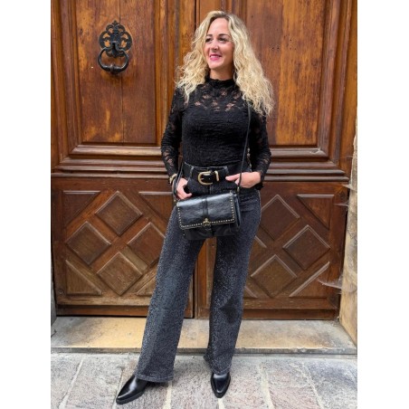 Jean Wide Leg Full Strass Sarah John | Marina & Paloma
