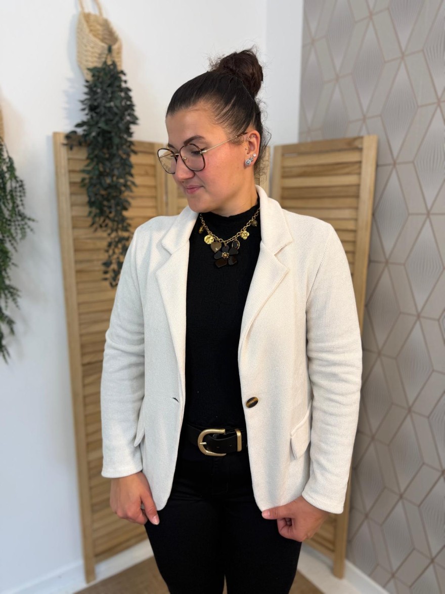 Veste Blazer Effet Velours Petit Prix | Marina & Paloma