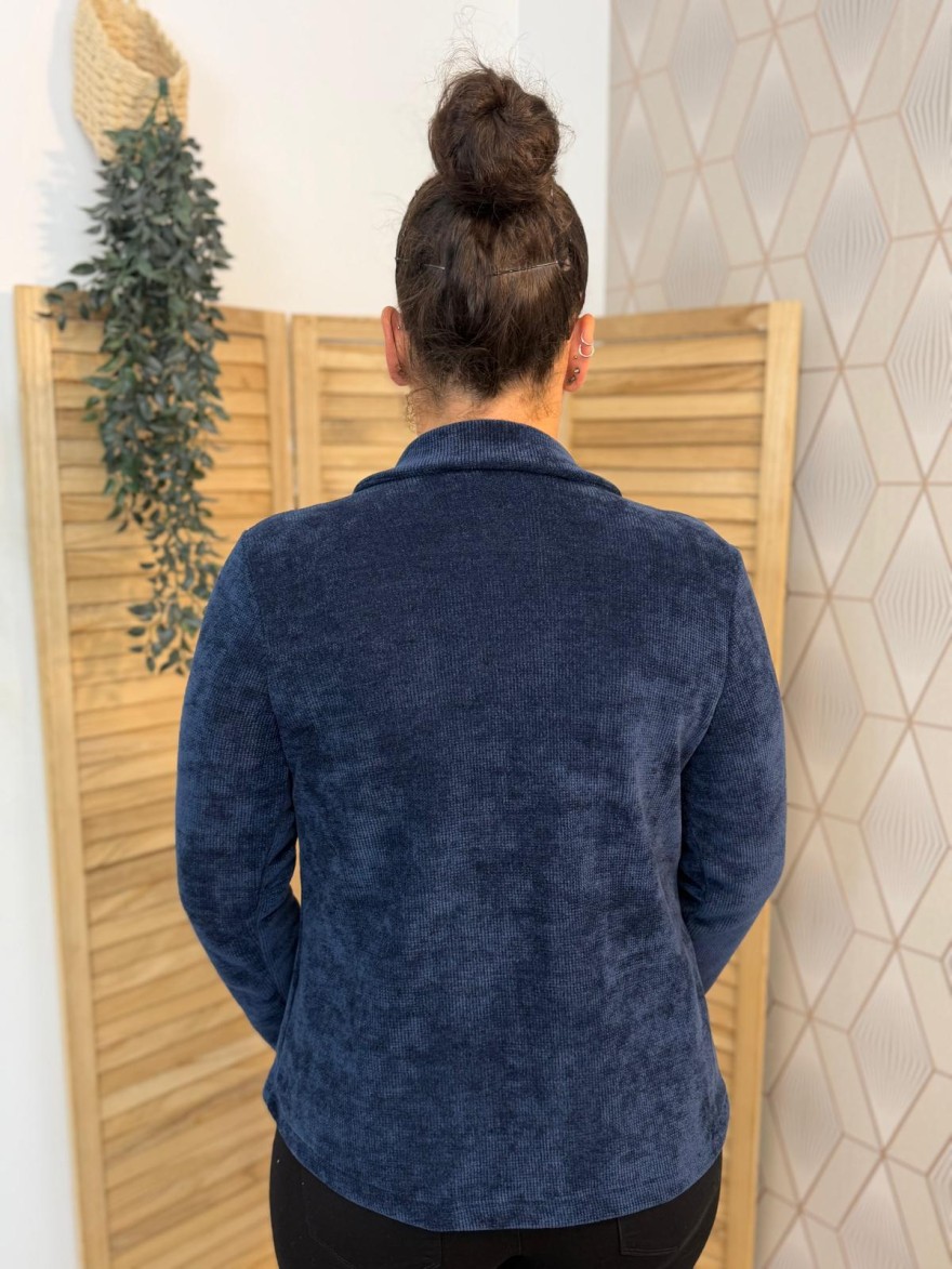 Veste Blazer Effet Velours Petit Prix | Marina & Paloma
