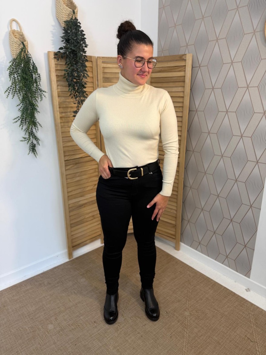 Pull Col Roulé Femme en Maille Kilky | Marina & Paloma