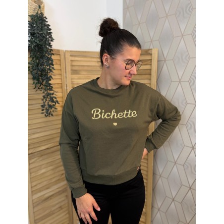 Sweat Bichette Brodé Emma et Ella Femme | Marina & Paloma