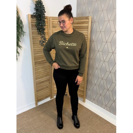 Sweat Bichette Brodé Emma et Ella Femme | Marina & Paloma