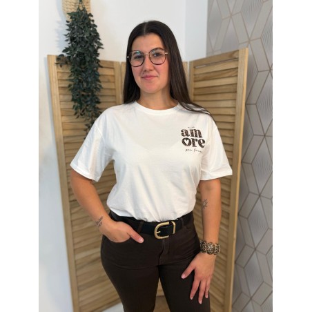 Tee-Shirt Amore Léopard Emma et Ella Femme | Marina & Paloma