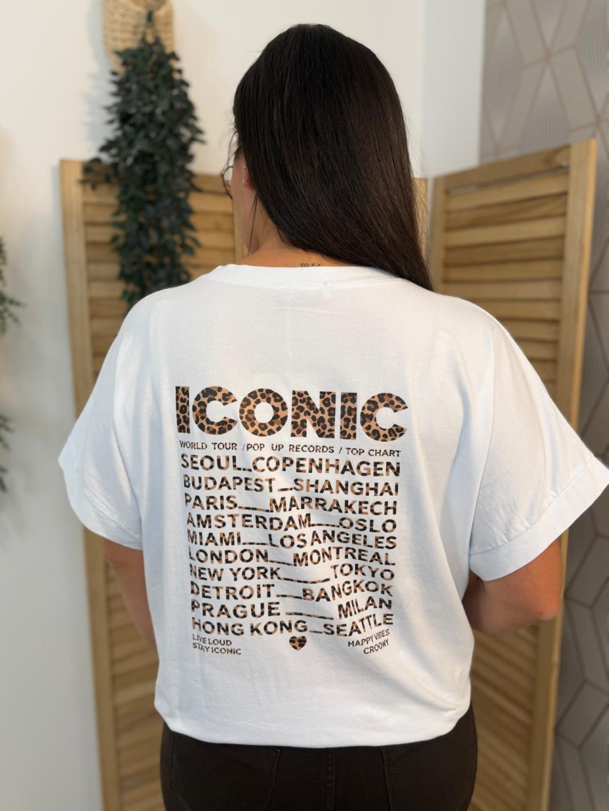 Tee Shirt Grande Taille Iconic Léopard Vivichy | Marina & Paloma