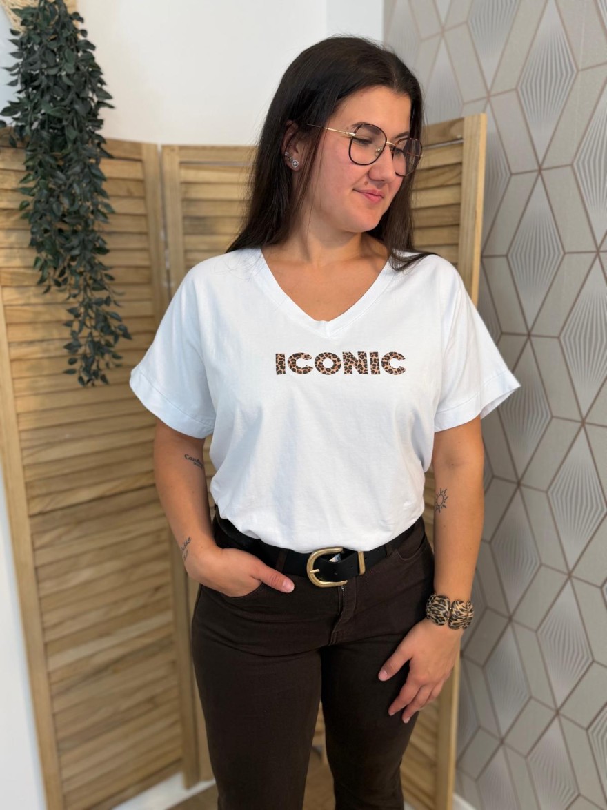 Tee Shirt Grande Taille Iconic Léopard Vivichy | Marina & Paloma