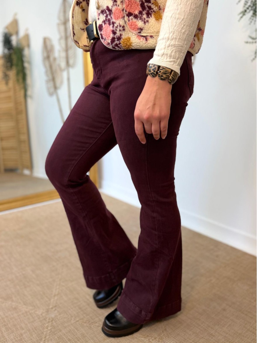 Jean Flare Norfy Taille Haute et Confortable | Marina & Paloma