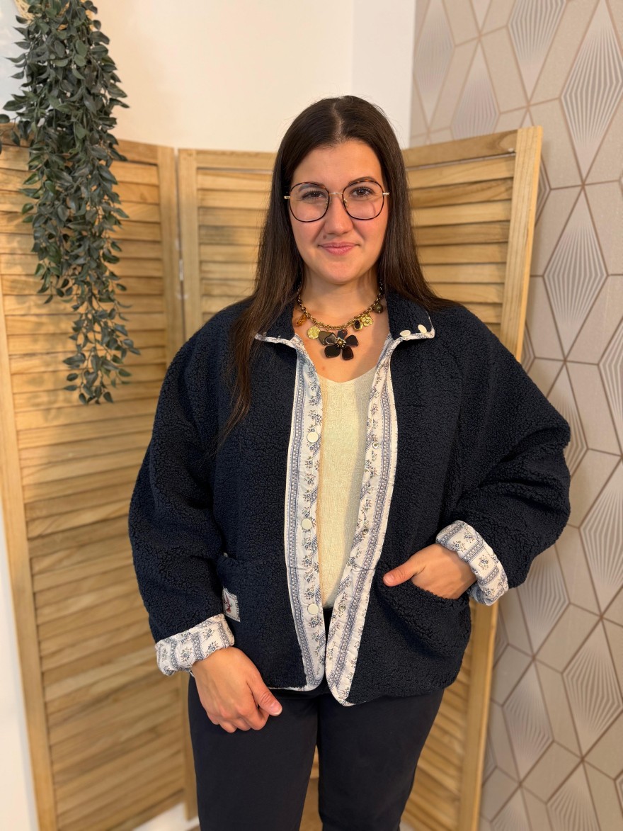 Veste Réversible Season en Moumoute Femme | Marina & Paloma
