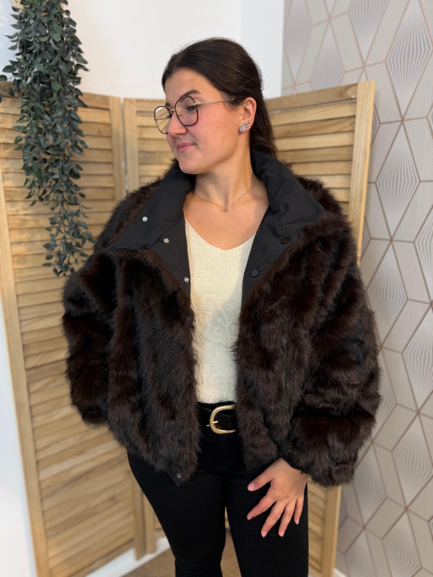 Veste Réversible Effet Fourrure Season Femme | Marina & Paloma