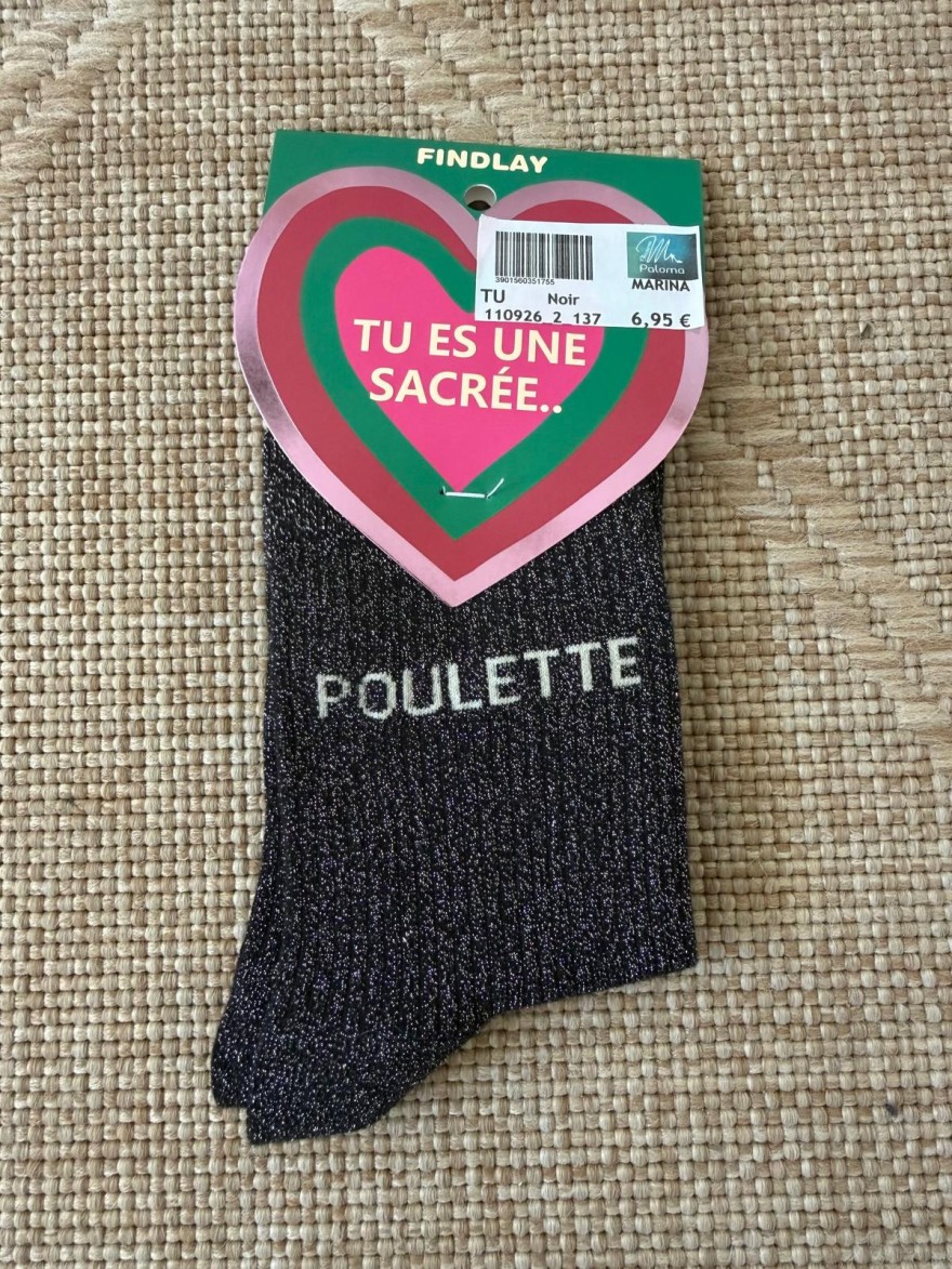 Chaussettes Poulette Pailletées Femme 36-41 Findlay | Marina & Paloma