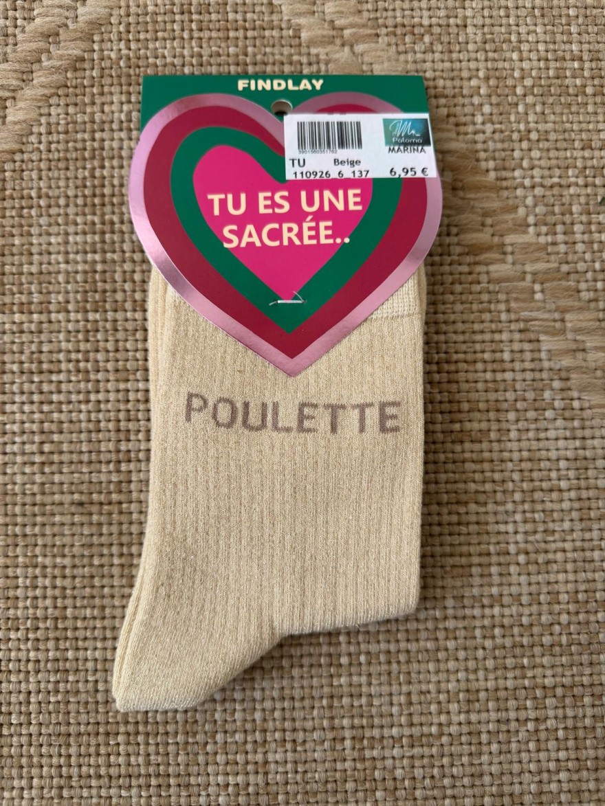Chaussettes Poulette Pailletées Femme 36-41 Findlay | Marina & Paloma