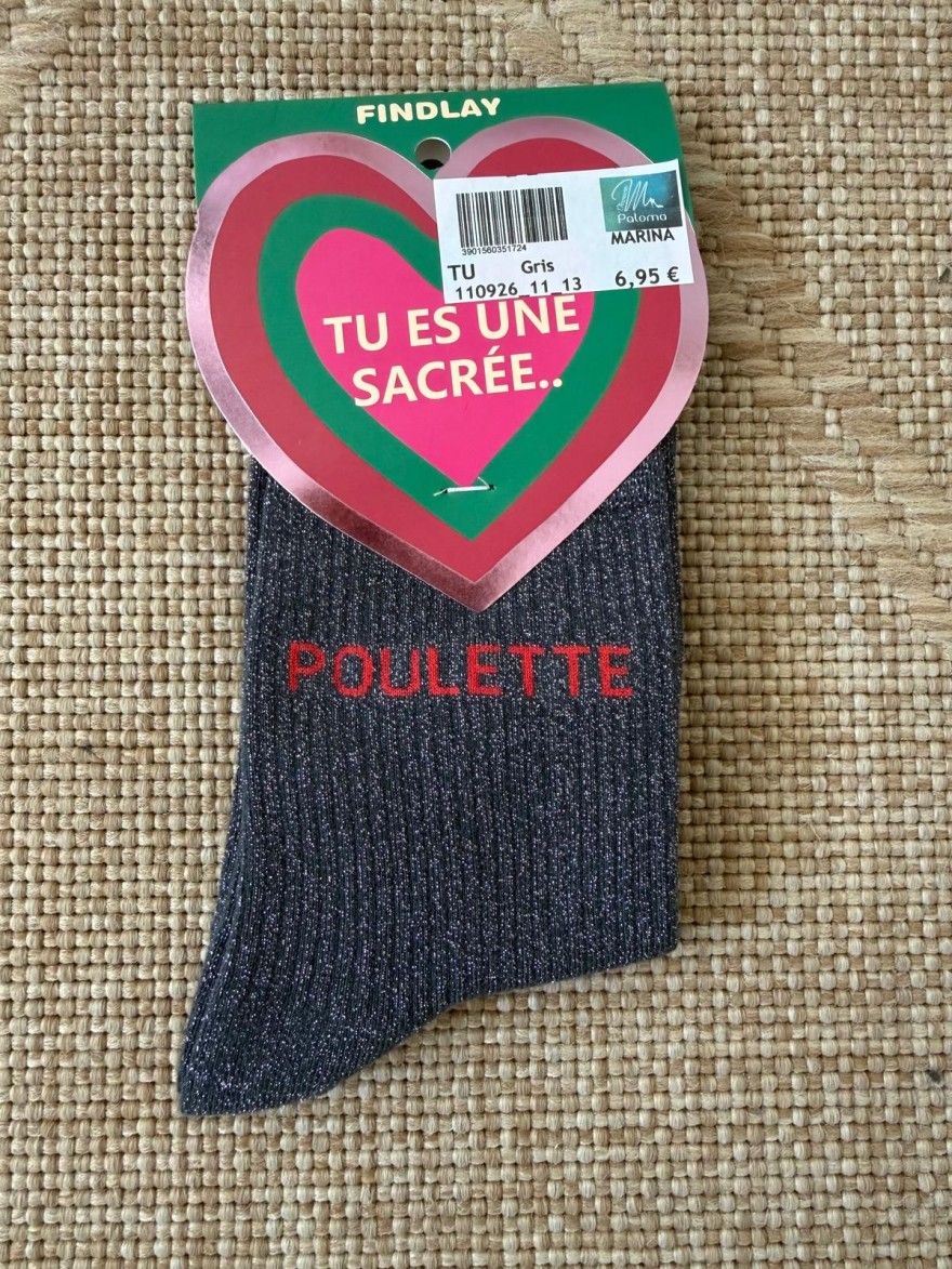 Chaussettes Poulette Pailletées Femme 36-41 Findlay | Marina & Paloma