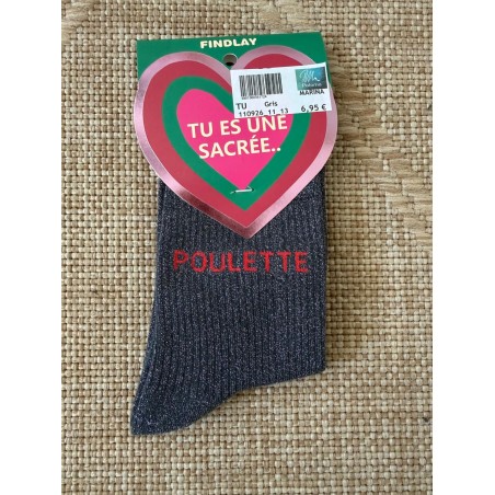 Chaussettes Poulette Pailletées Femme 36-41 Findlay | Marina & Paloma