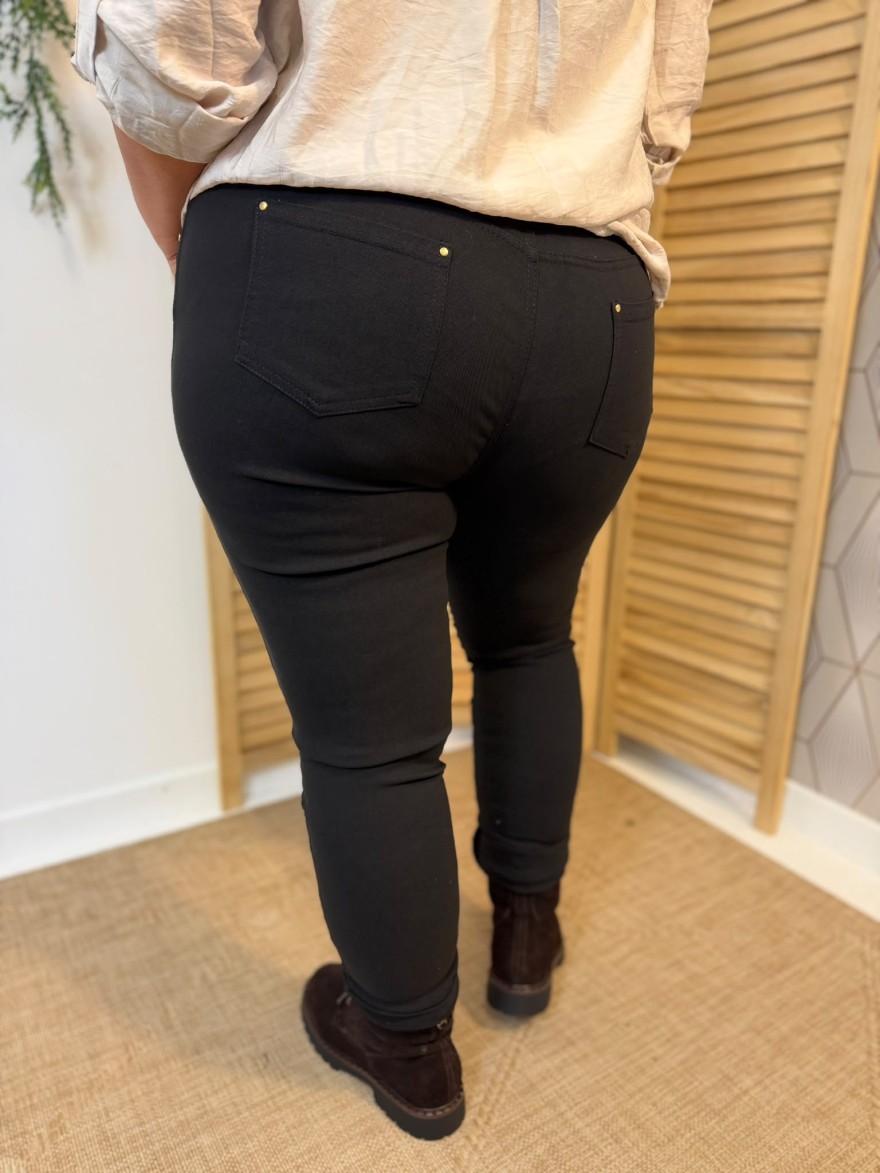 Pantalon Grande Taille Élastiqué Christy Femme | Marina & Paloma