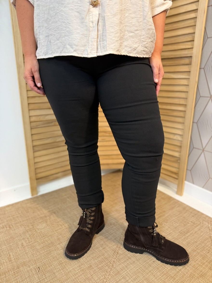 Pantalon Grande Taille Élastiqué Christy Femme | Marina & Paloma