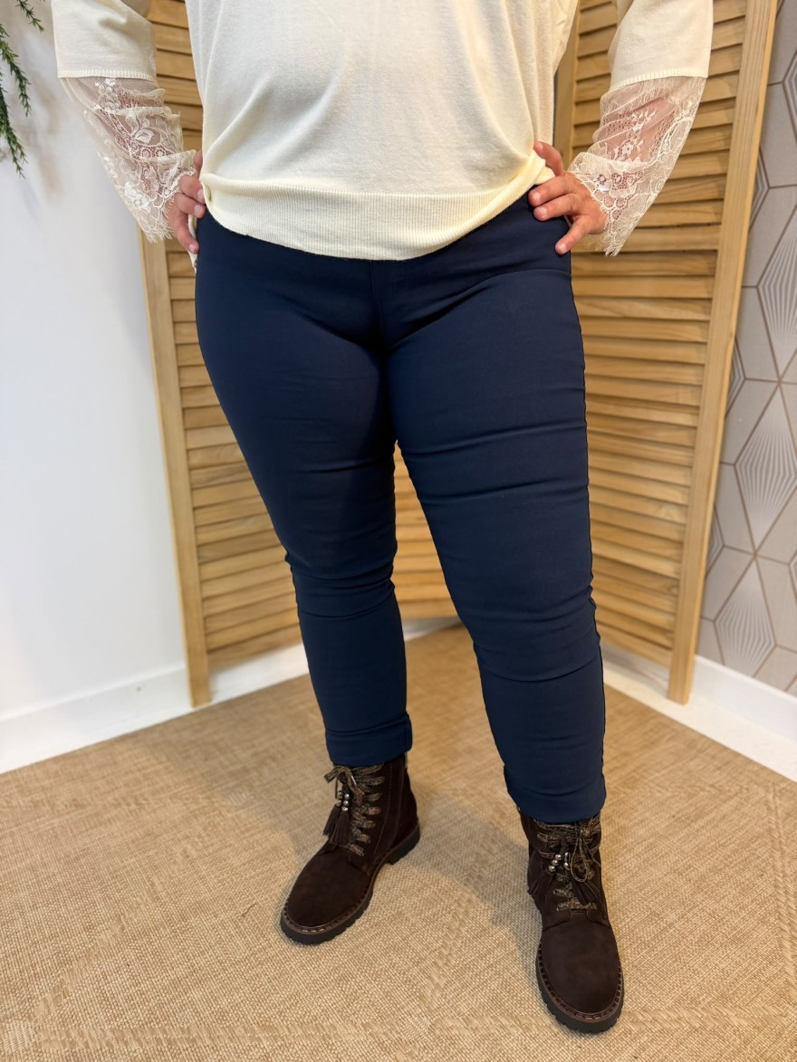 Pantalon Grande Taille Élastiqué Christy Femme | Marina & Paloma