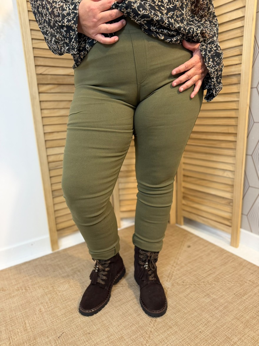 Pantalon Grande Taille Élastiqué Christy Femme | Marina & Paloma