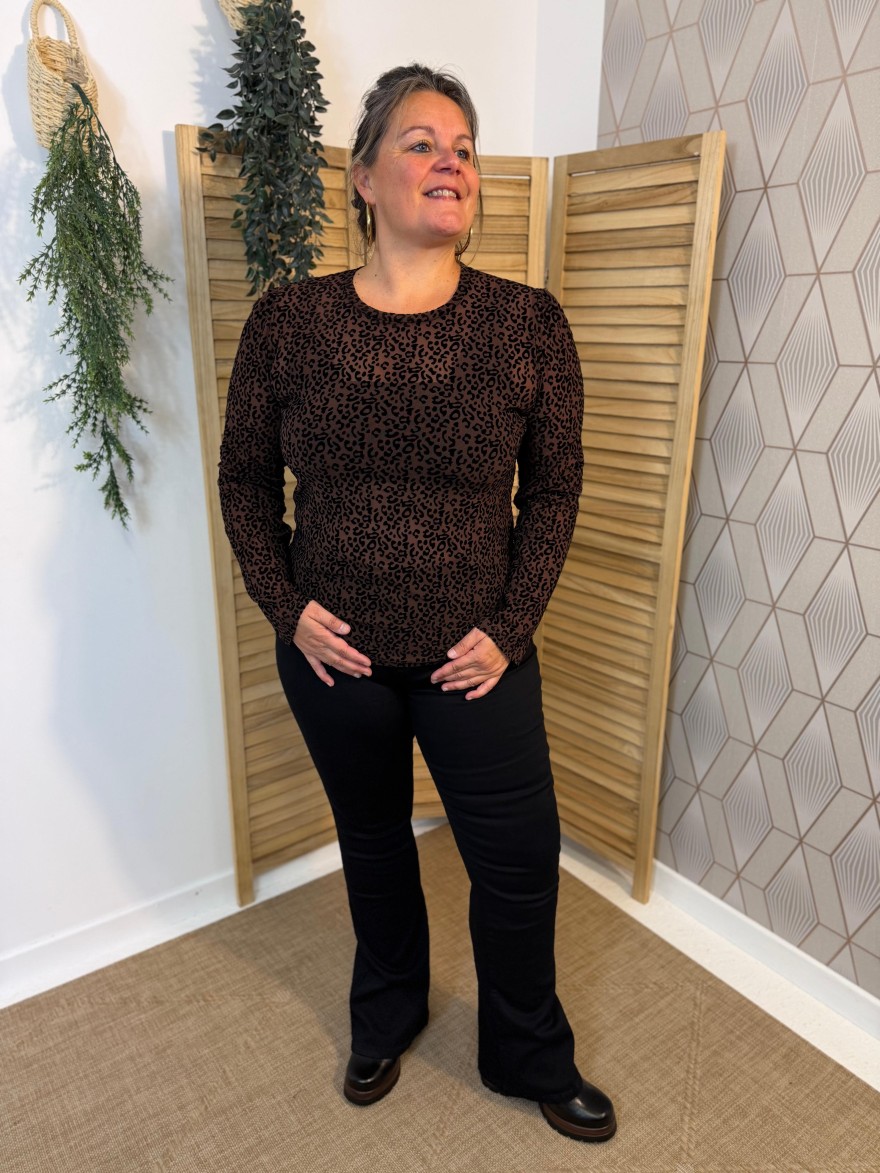 Haut Léopard Grande Taille Transparent Vivichy | Marina & Paloma