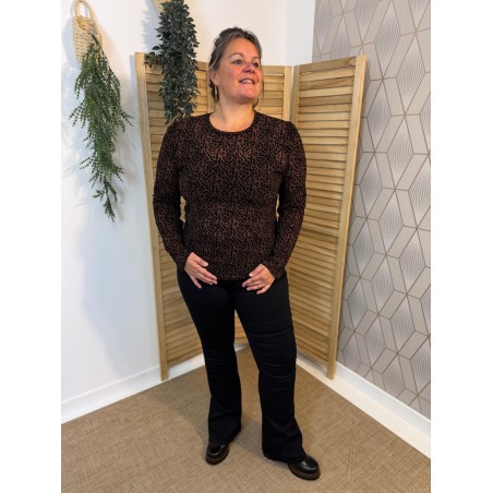 Haut Léopard Grande Taille Transparent Vivichy | Marina & Paloma