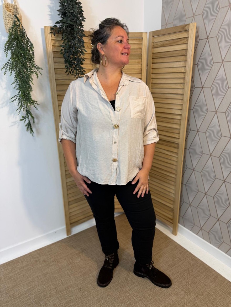 Pantalon Grande Taille Élastiqué Christy Femme | Marina & Paloma