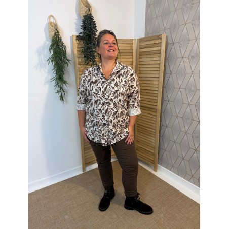 Chemise Imprimée Grande Taille Christy Femme | Marina & Paloma