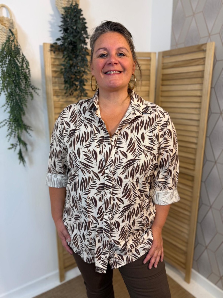 Chemise Imprimée Grande Taille Christy Femme | Marina & Paloma