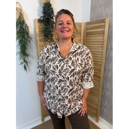 Chemise Imprimée Grande Taille Christy Femme | Marina & Paloma