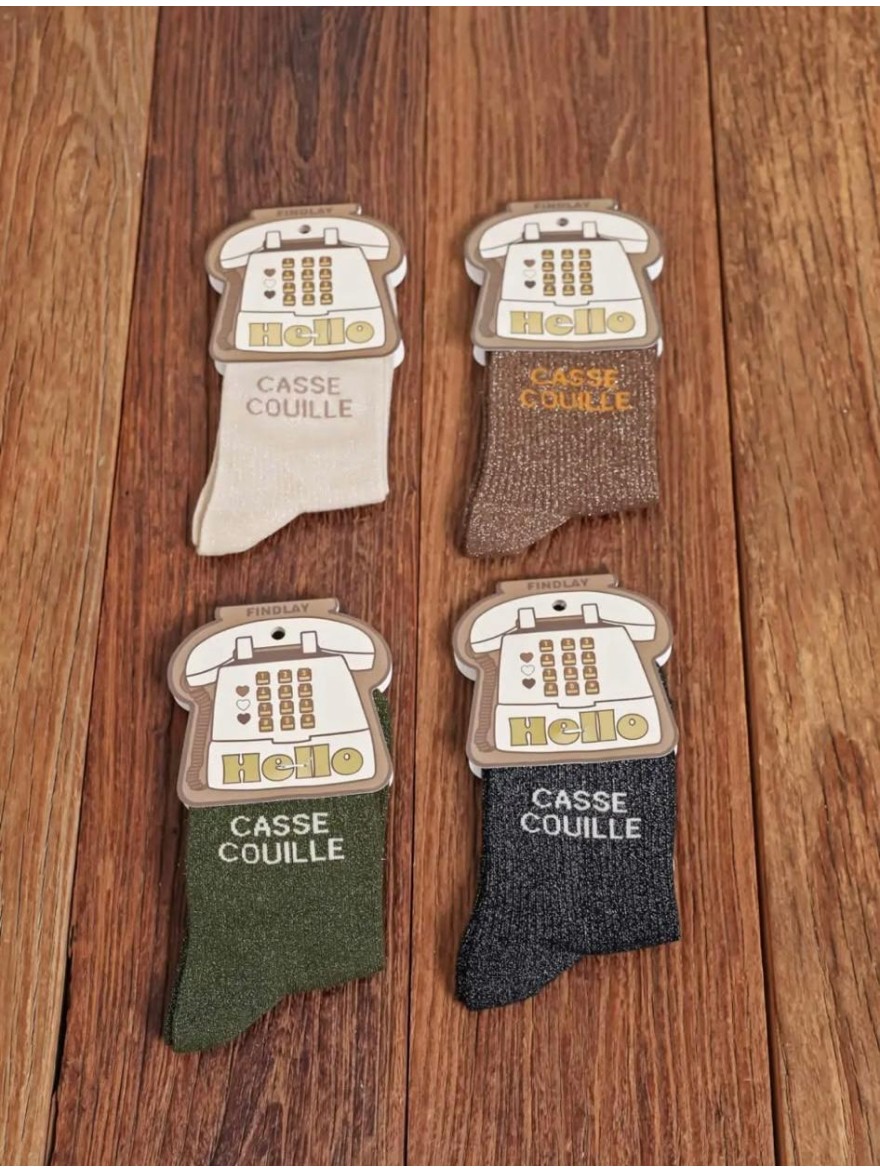 Chaussettes Casse Couille Femme Pailletées Findlay | Marina & Paloma