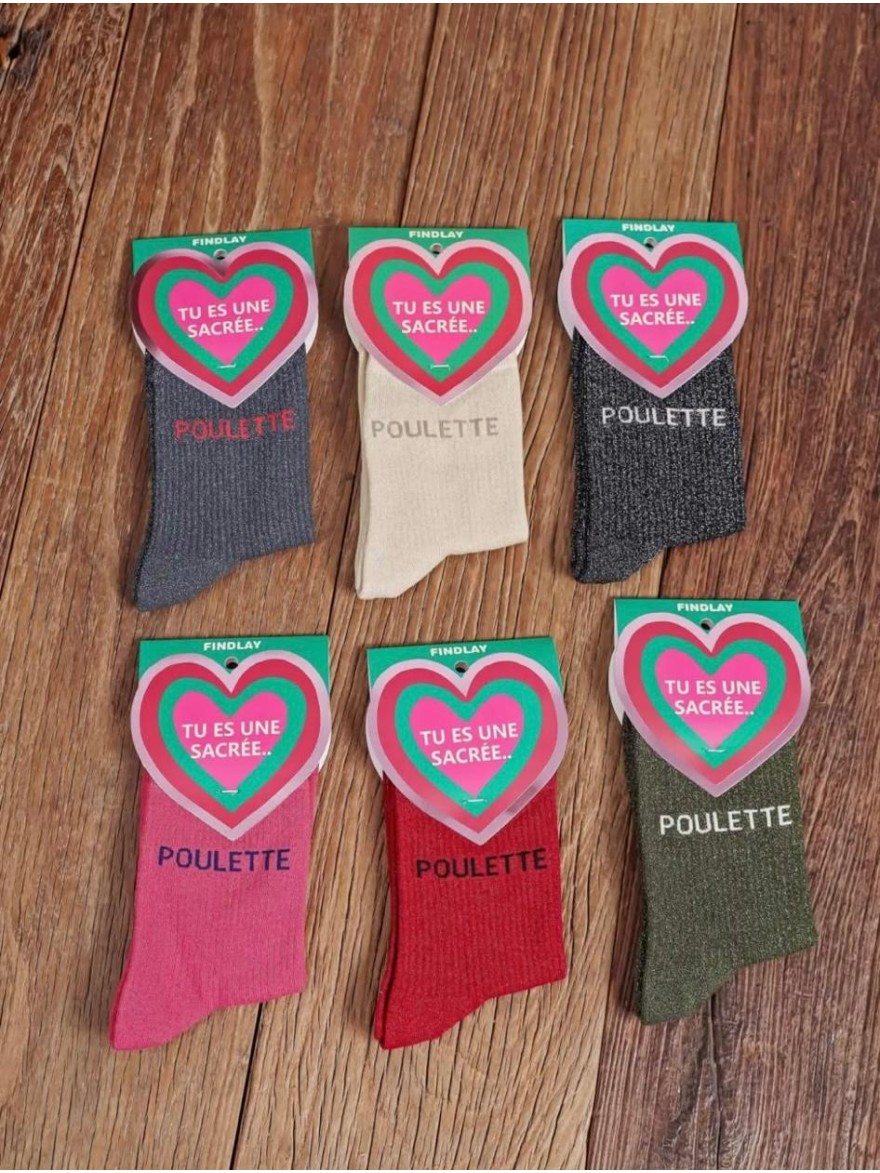 Chaussettes Poulette Pailletées Femme 36-41 Findlay | Marina & Paloma