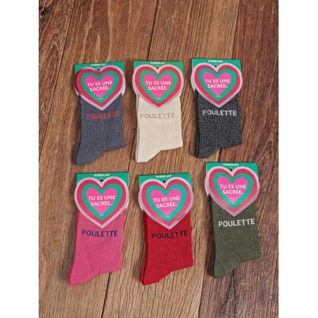 Chaussettes Poulette Pailletées Femme 36-41 Findlay | Marina & Paloma