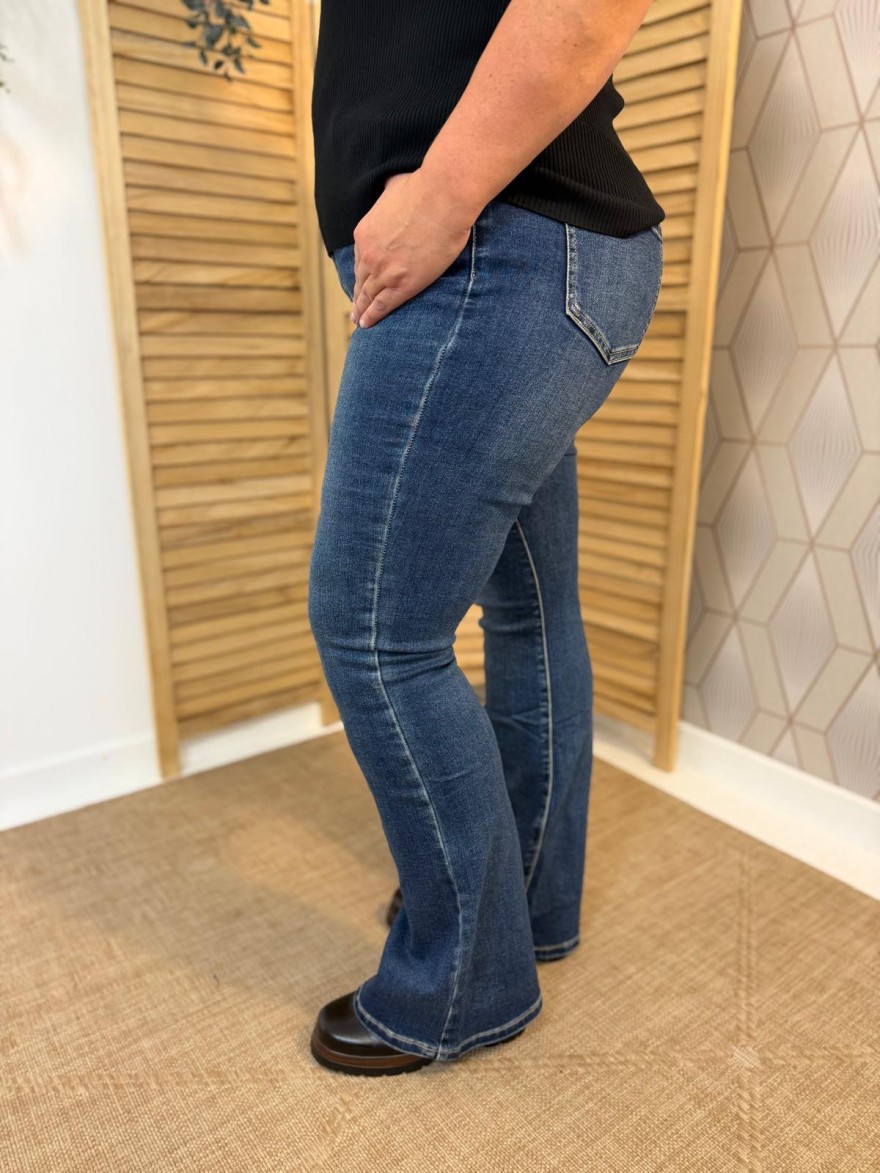 Jean Norfy Flare Taille Haute et Souple Femme | Marina & Paloma