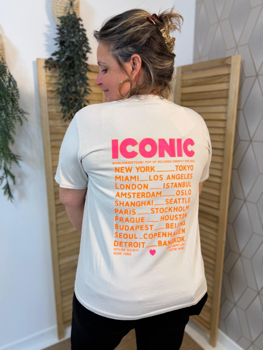 Tee Shirt Iconic Fluo Vivichy Grande Taille Made in Italie | Marina & Paloma