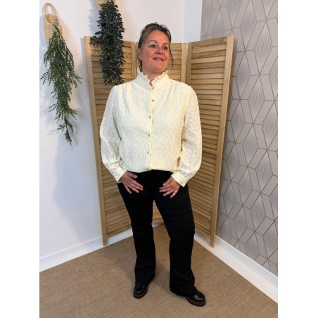 Chemise Brodée Maelle Grande Taille Dentelle | Marina & Paloma
