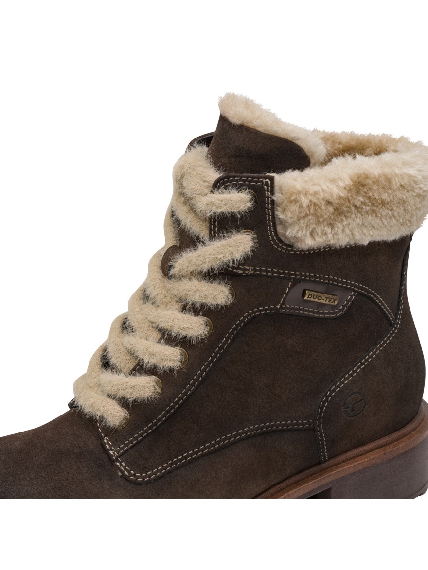 Bottine Fourrée Tamaris 26266 Marron à Lacets | Marina & Paloma