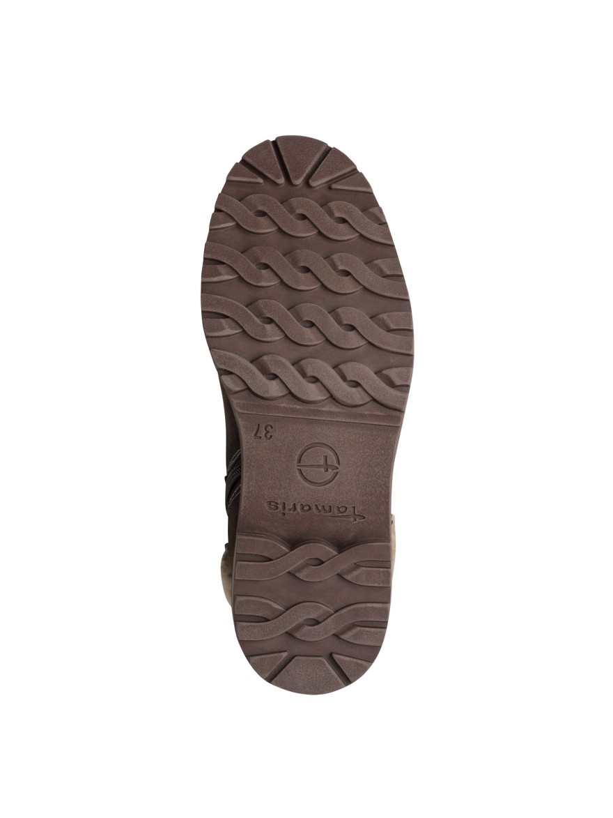 Bottine Fourrée Tamaris 26266 Marron à Lacets | Marina & Paloma