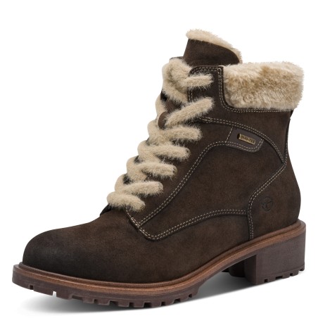 Bottine Fourrée Tamaris 26266 Marron à Lacets | Marina & Paloma