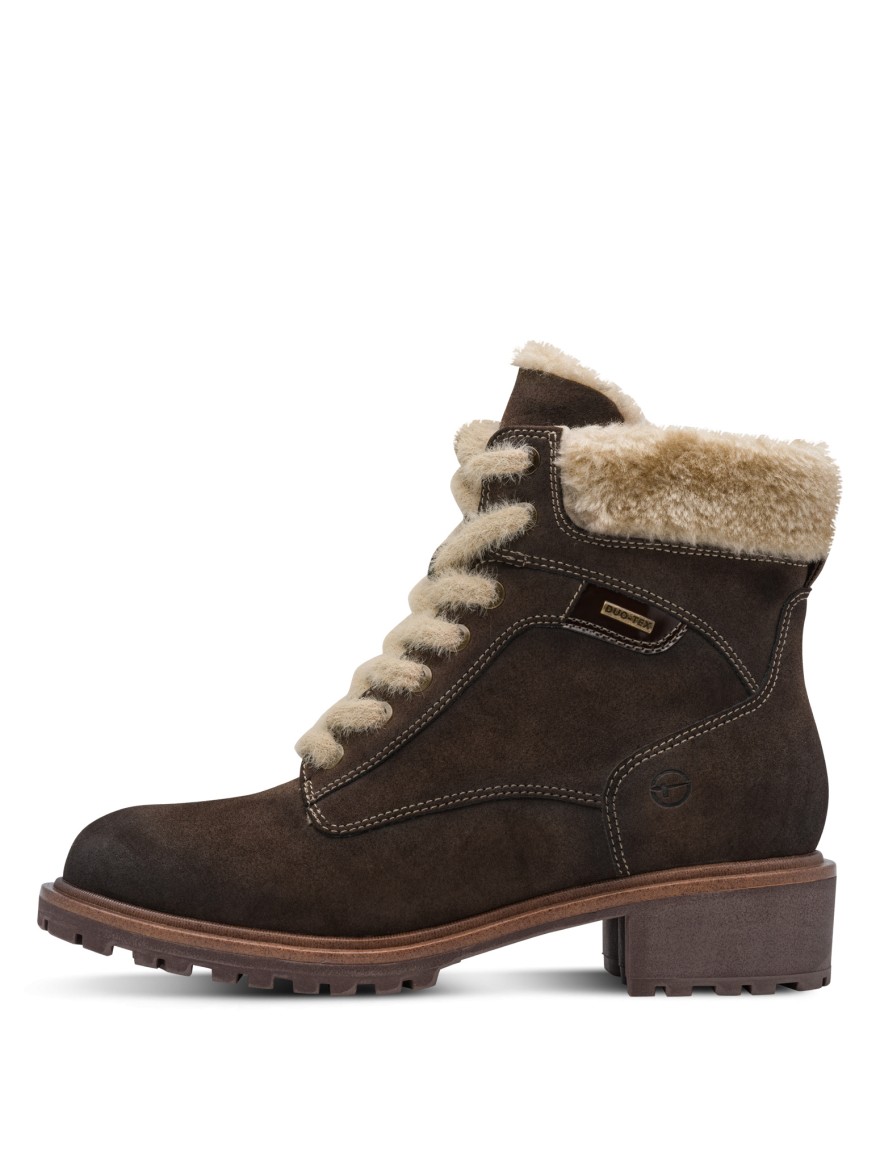 Bottine Fourrée Tamaris 26266 Marron à Lacets | Marina & Paloma