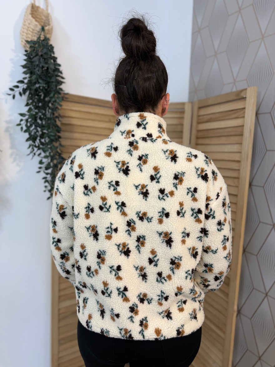 Veste Fleurie Moumoute In April 86 Femme | Marina & Paloma