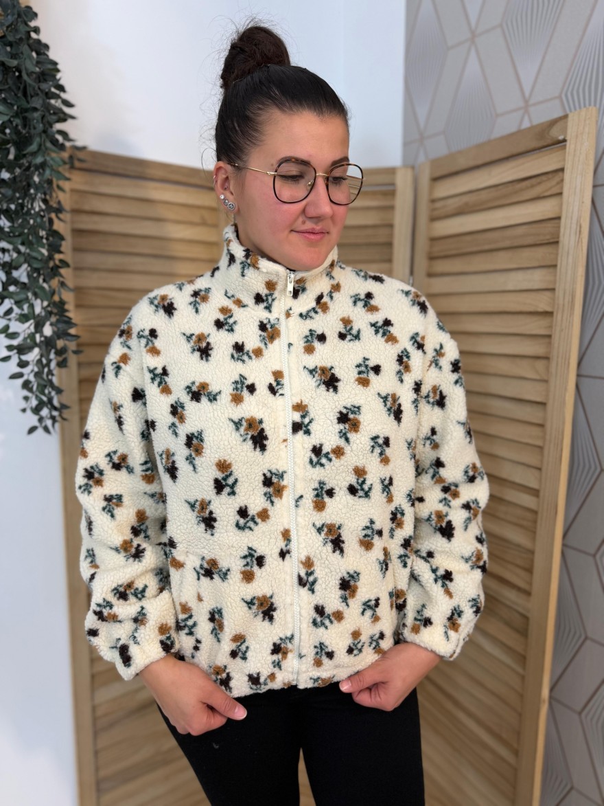 Veste Fleurie Moumoute In April 86 Femme | Marina & Paloma