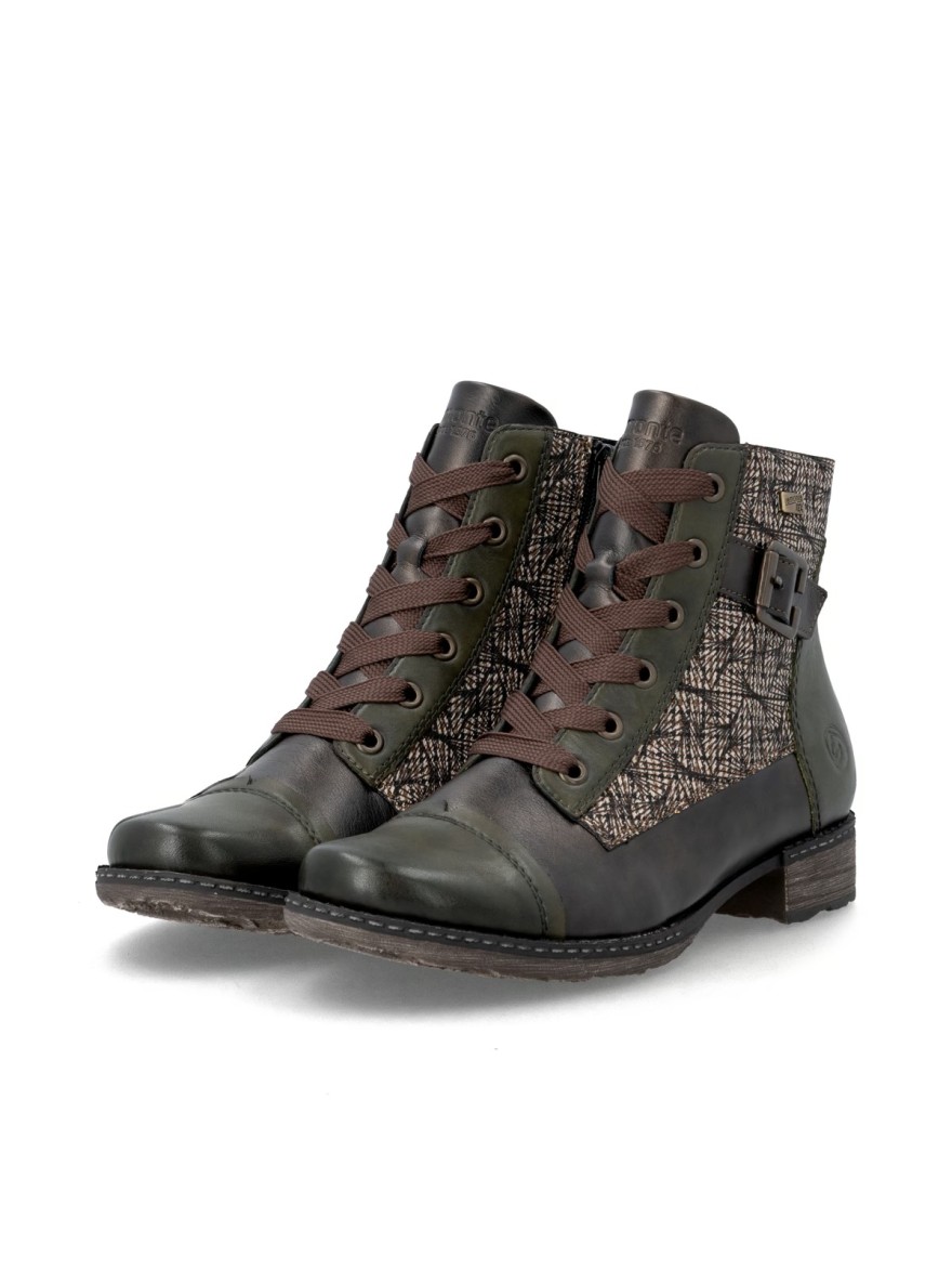 Bottine à Lacet Remonte D4381-52 Talon 3 cm | Marina & Paloma