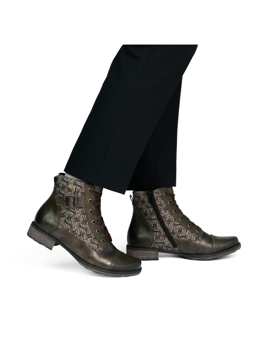 Bottine à Lacet Remonte D4381-52 Talon 3 cm | Marina & Paloma