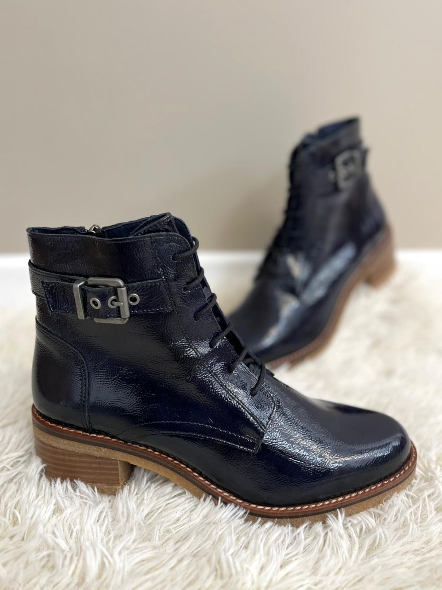 Bottine Dorking Lucero D8686 Marine à Lacets | Marina & Paloma