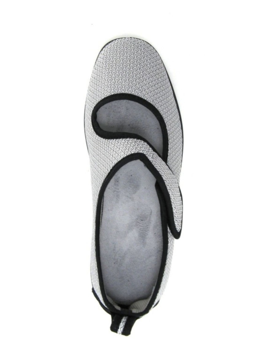Chausson à Bride Fargeot Tarama Gris Compensé 3 cm | Marina & Paloma