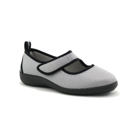 Chausson à Bride Fargeot Tarama Gris Compensé 3 cm | Marina & Paloma