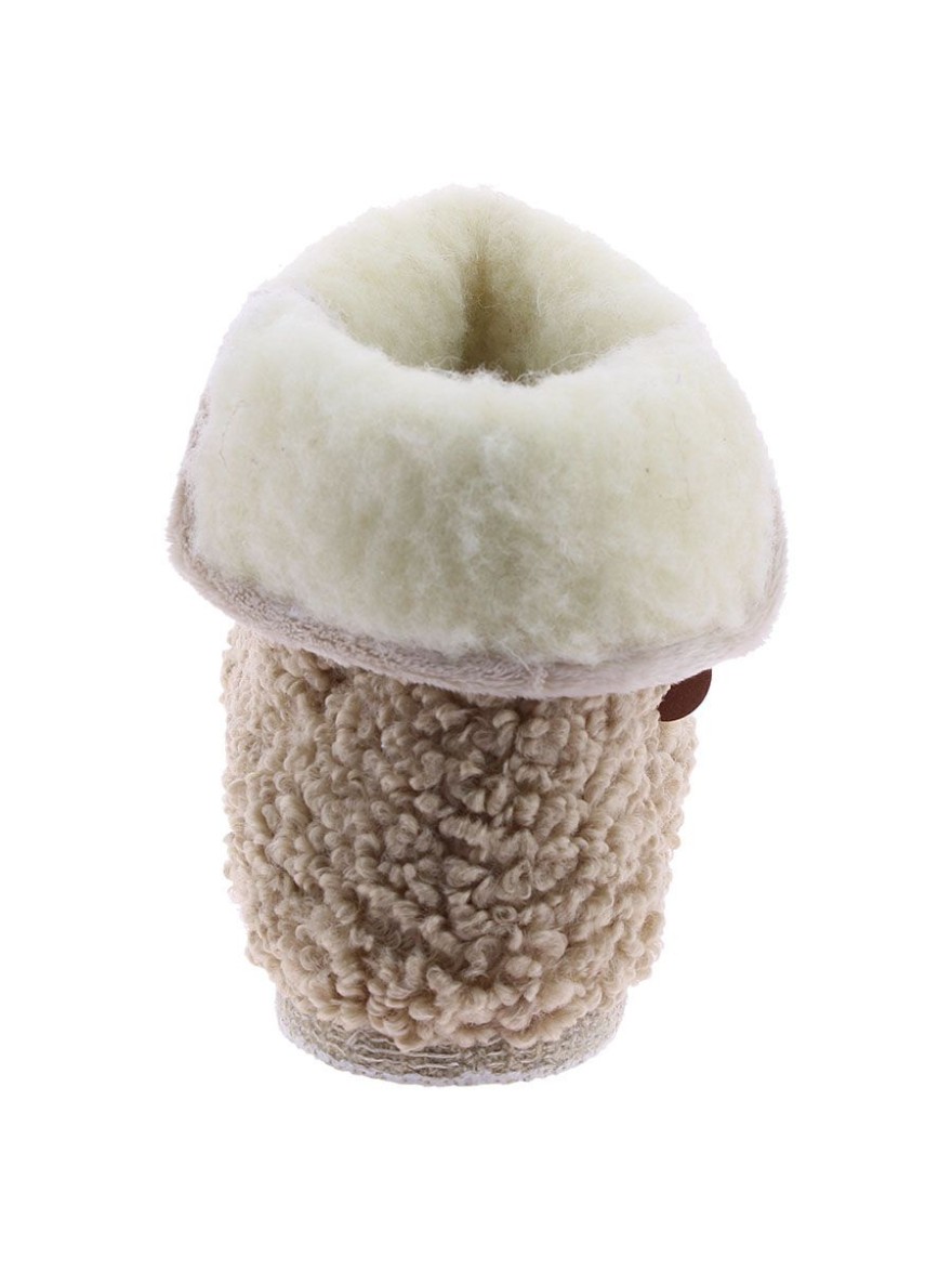 Chausson Montant Chausse Mouton Capucine Beige | Marina & Paloma