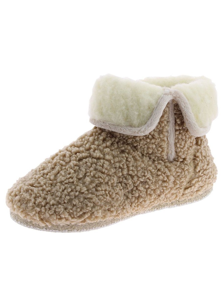 Chausson Montant Chausse Mouton Capucine Beige | Marina & Paloma