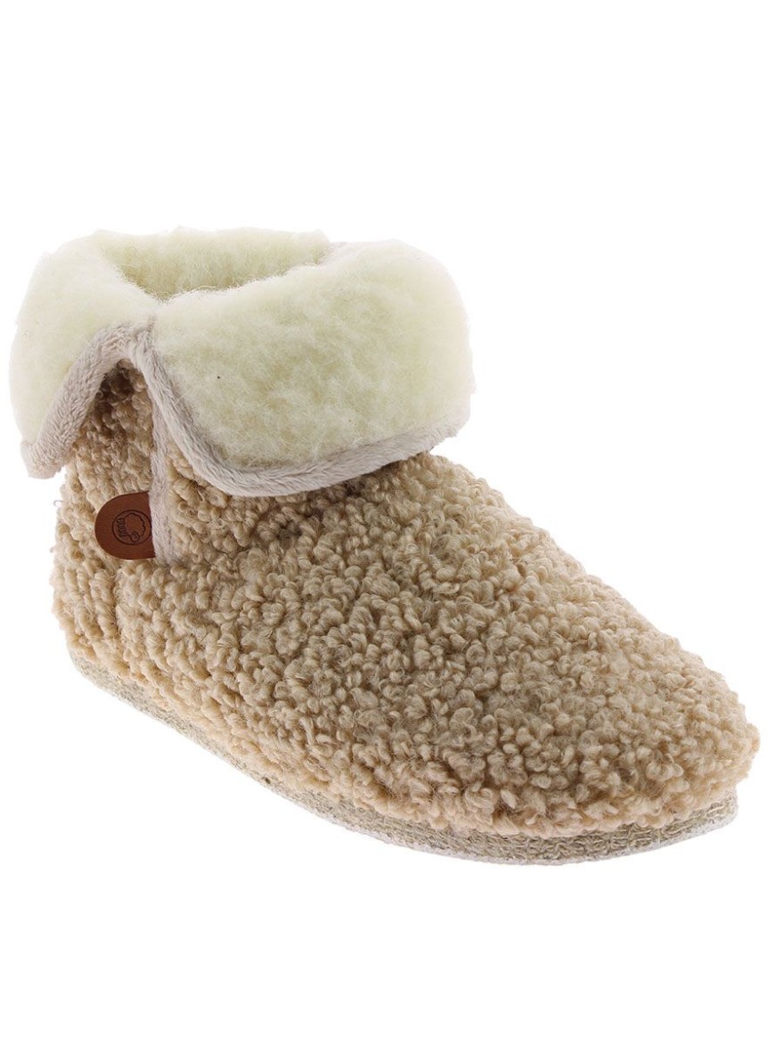 Chausson Montant Chausse Mouton Capucine Beige | Marina & Paloma