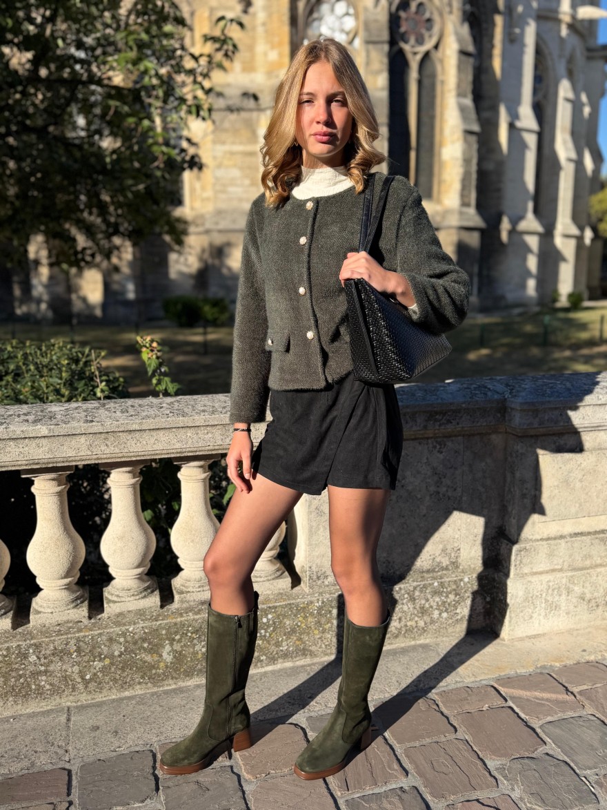 Veste Habillée Col Rond Femme Boutons Bijoux | Marina & Paloma