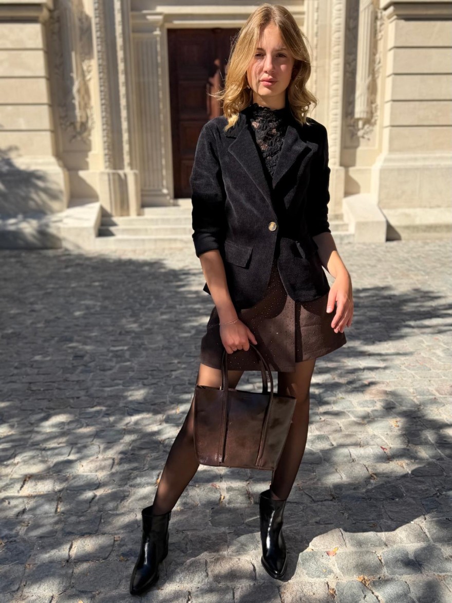 Bottine à Talon Dorking Tess D9822 Noire – Bout Pointu | Marina & Paloma
