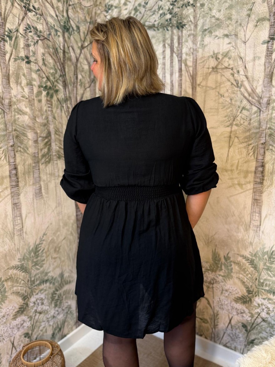 Robe Maelle Unie Grande Taille Col V Femme | Marina & Paloma
